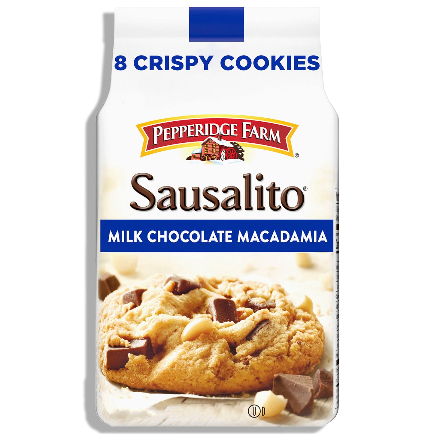 Pepperidge Farm Sausalito Crispy Milk Chocolate Macadamia Nut Cookies 72 OZ Bag 8 Cookies