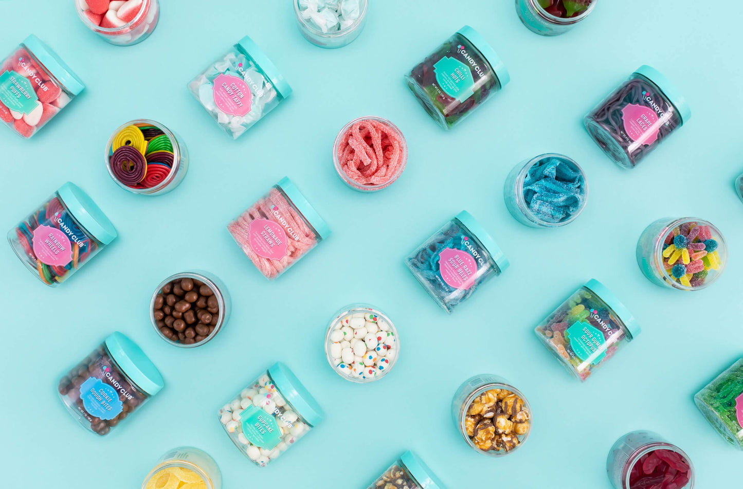 Candy Club Gourmet Gummy Rainbow Sour Belts Vegan Sweet and Chewy Fruit Strips for Gifts Parties Snacks Candy Buffets etc  5oz Jar