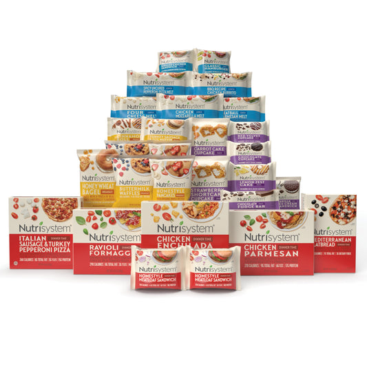 Nutrisystem® FROZEN Fast Five 7-Day Diet Kit, Helps Support Weight Loss, 28 Delicious Meals & Snacks Plus Chocolate Protein ProSync Shakes