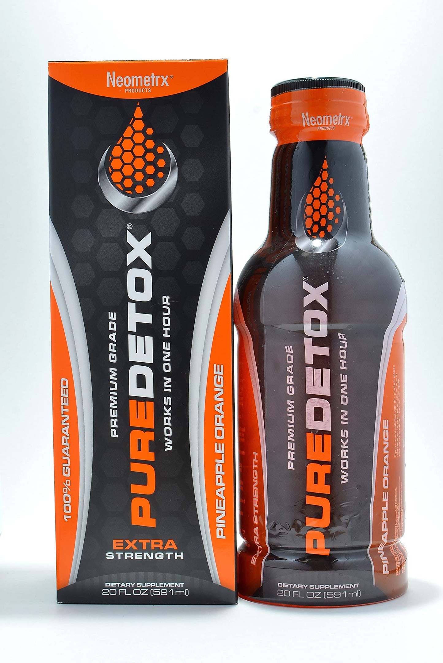 Detox Pure Neometrx Same-Day Extra Strength Detox Drink, Pineapple Orange Flavor, 20 Fl Oz