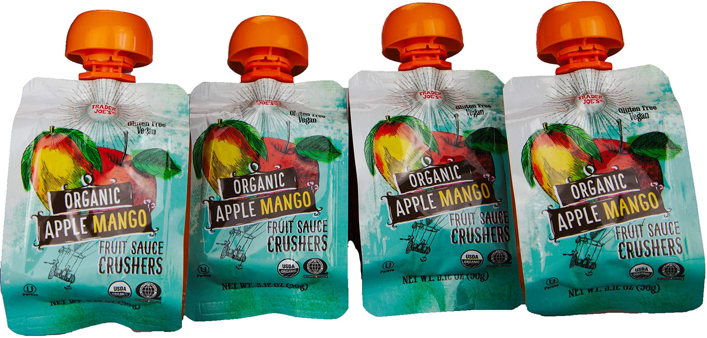 Trader Joes Organic Apple Mango Fruit Sauce Crushers