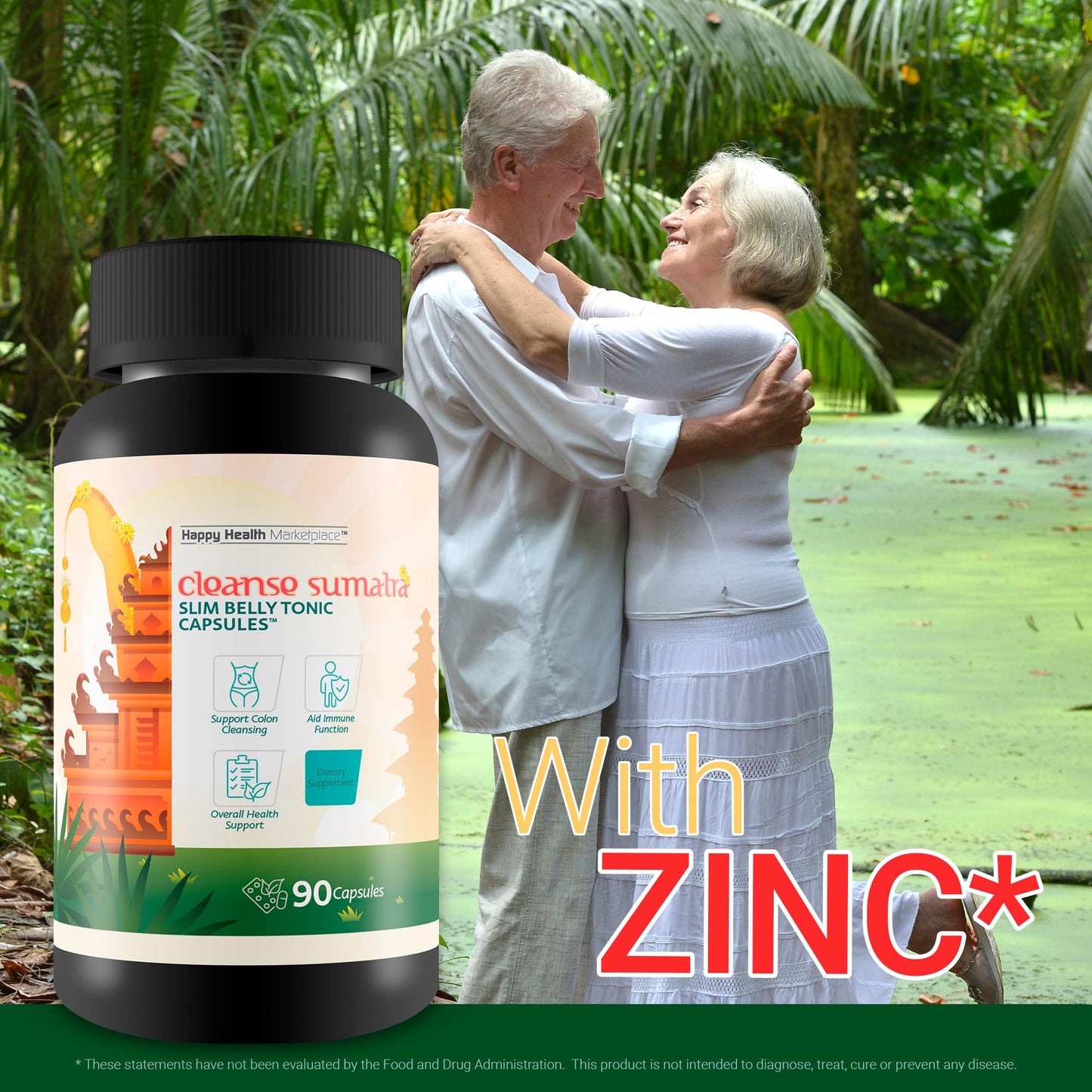Cleanse Sumatra Slim Belly Tonic Capsules - Our Best Gut Cleanse Detox for Women & Men - Our Best Colon Cleanse - Natural Slim Gut Cleanse Detox for Men & Women - Healthy Natural Colon Cleanse Pills