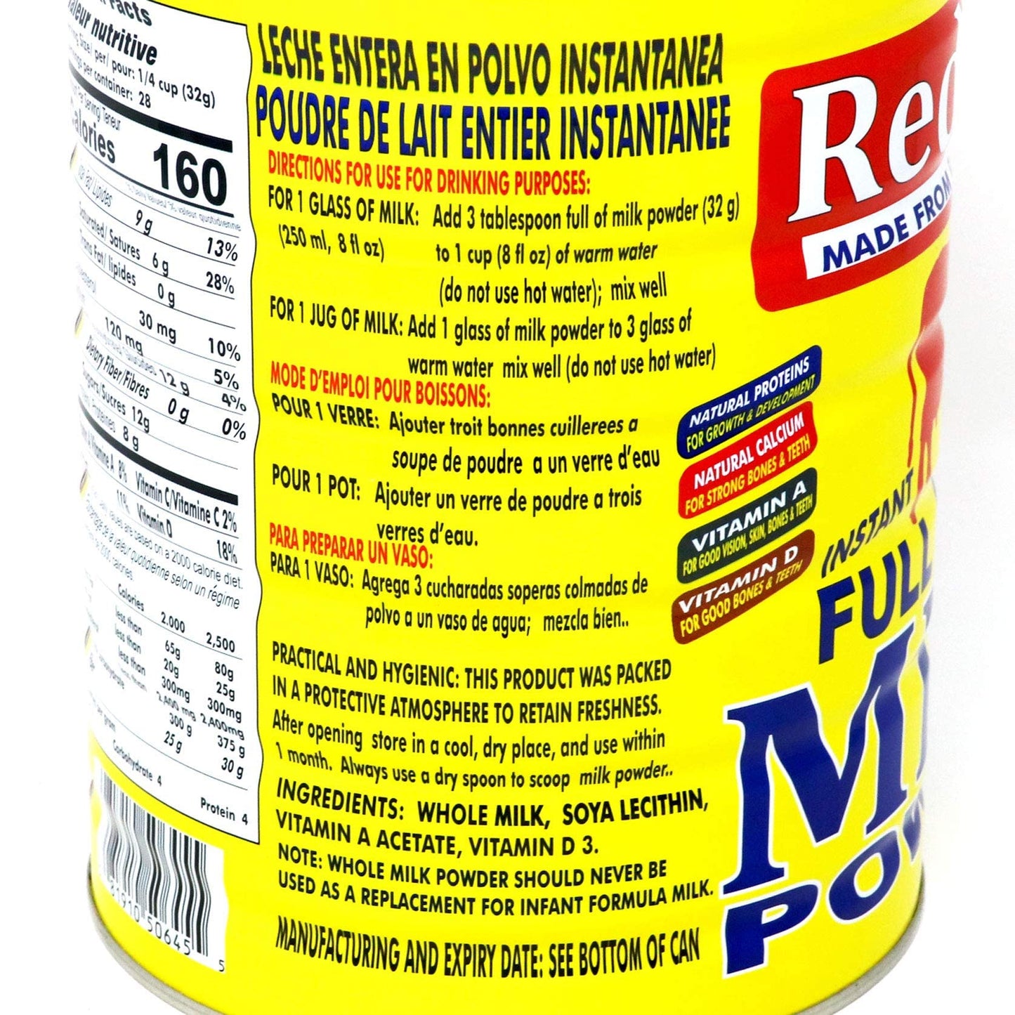 Red Cow Full Cream Milk Powder 900g Made from Fresh Milk Dutch Premium Product of Netherlands
