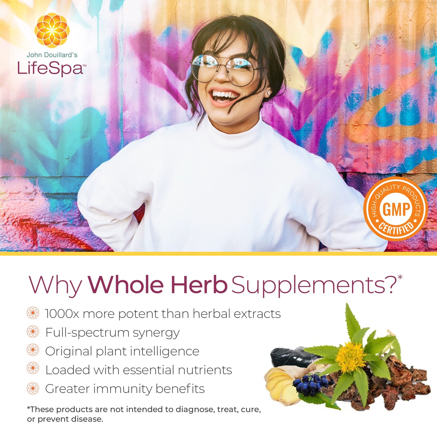 LifeSpa Whole Herbs Manjistha Capsules | Liver Cleanse | Vegan Multivitamin | for Lymphatic Support and Liver Detox | 90 Capsules 400mg