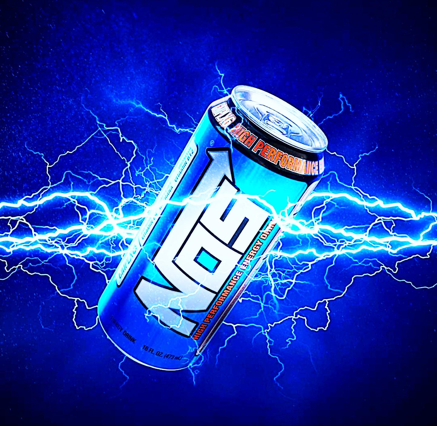 High Performance Energy Drink  NOS Energy Boost Drink with Natural Caffeine Fortified with Electrolytes  16 Fl oz Cans  BETRULIGHT Value 6 Pack