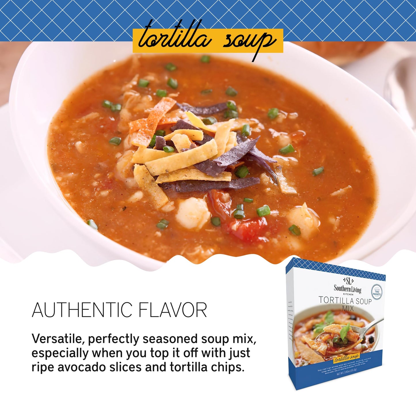 Southern Living Tortilla Soup Mix Fresh Ingredients Soup Seasoning Mix Family Dinner Tortilla Casserole Tortilla Soup Gourmet Meal 2 Seasoning Packets