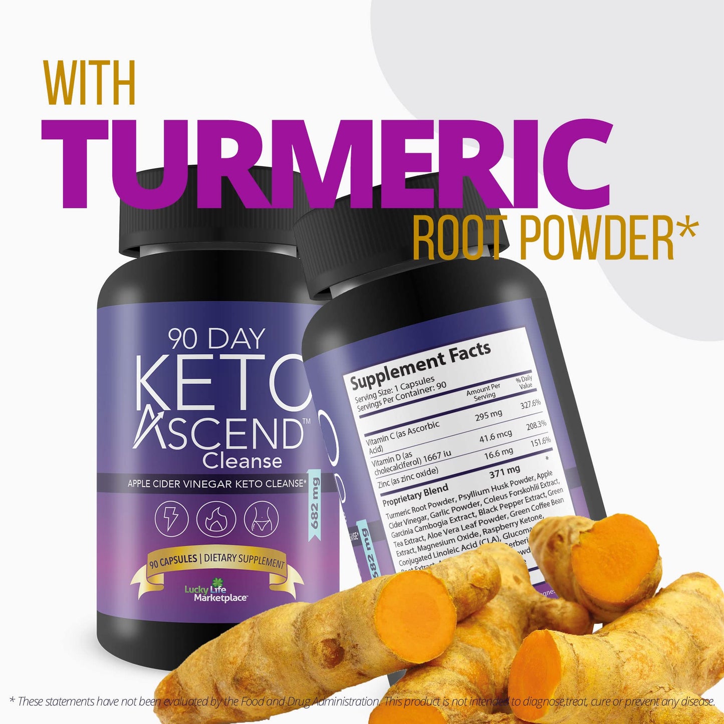 90 Day Keto Ascend - Apple Cider Vinegar Keto Cleanse - Promote Wellness & Immune Health - All Body Cleanse with Superfood Acai - Natural Bloating Relief Aid - Digestive Support Keto Detox Cleanse