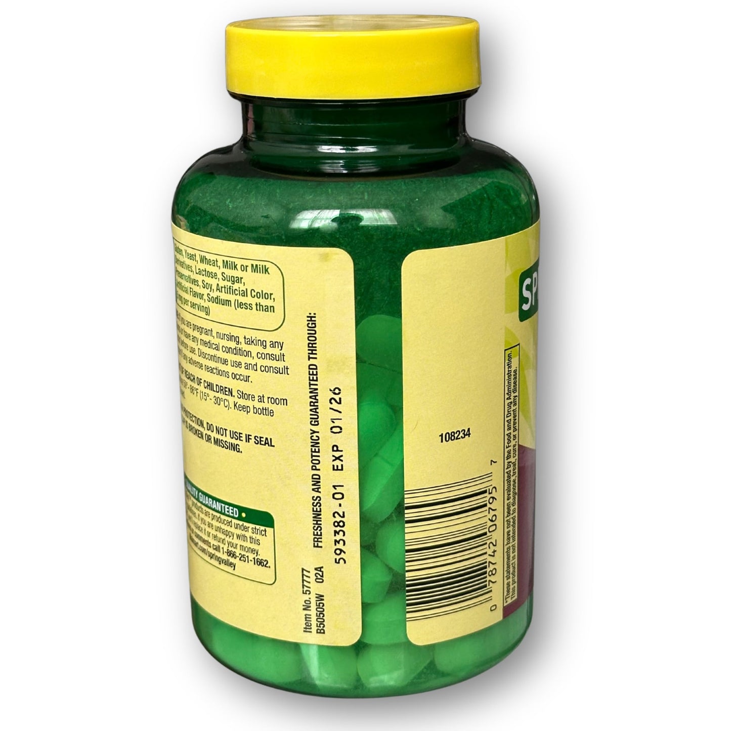 Lysine 1000mg- Spring Valley 100 Tablets Supports Immune Health (Pack of 1), Boxed by Fusion Shop Store