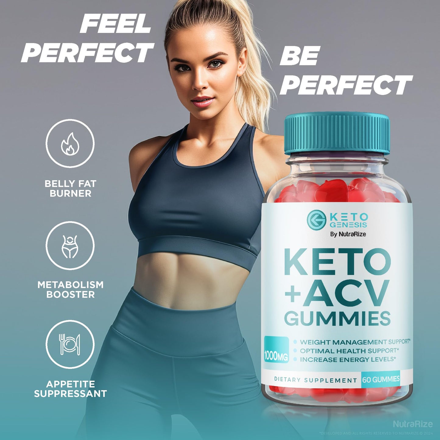 (2 Pack) Keto Genesis Keto ACV Gummies Advanced Weight Loss - Keto Genesis Gummies, Keto Genesis Keto ACV Gummies, Keto + ACV Gummy, Maximum Strength Supplement, KetoGenesis Reviews (120 Gummies)