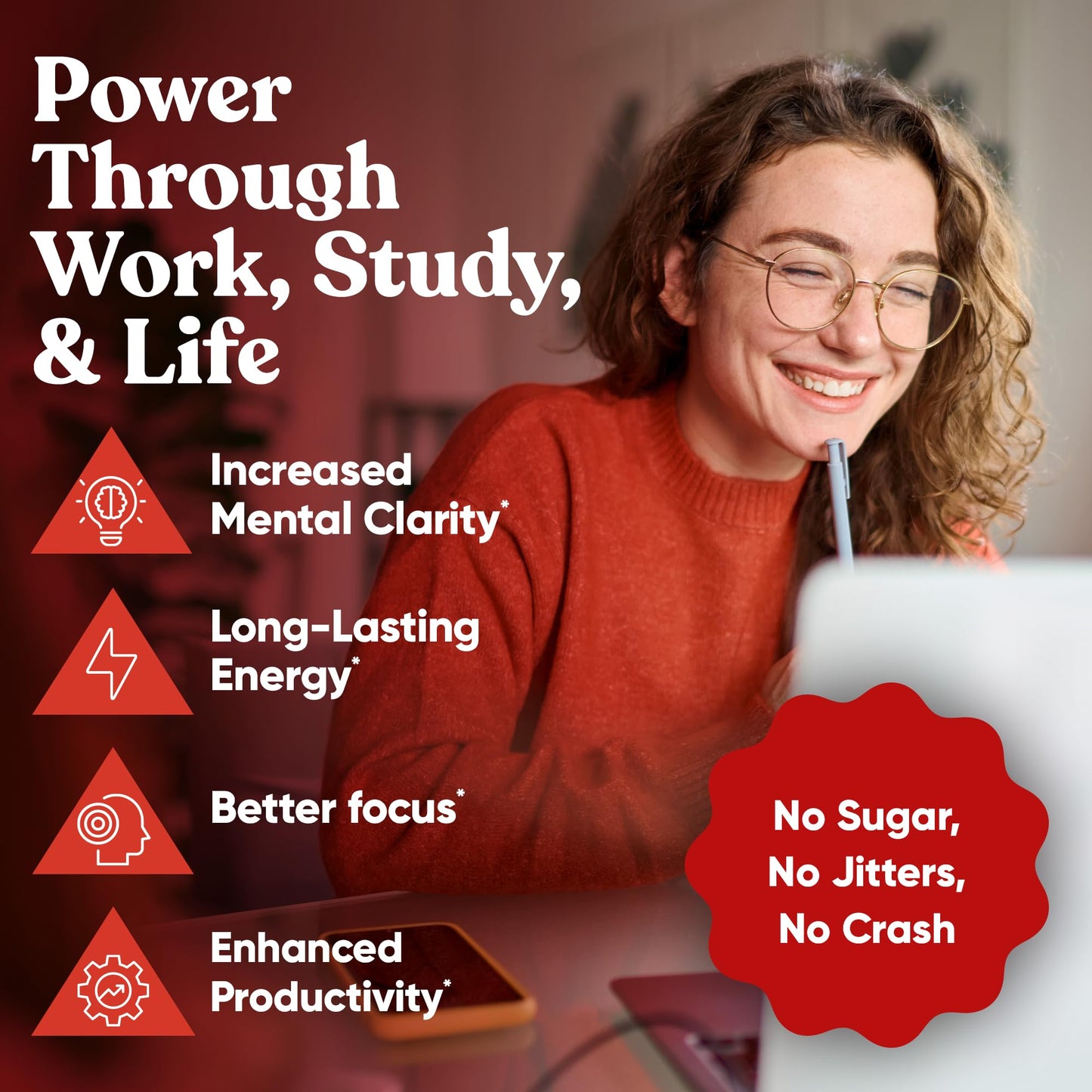 Elite Caffeine Pills with L-Theanine - Jitter-Free Focused Energy Supplements - Clean & Natural Nootropic Stack for Smart Cognitive Performance - 120 Soft Capsules
