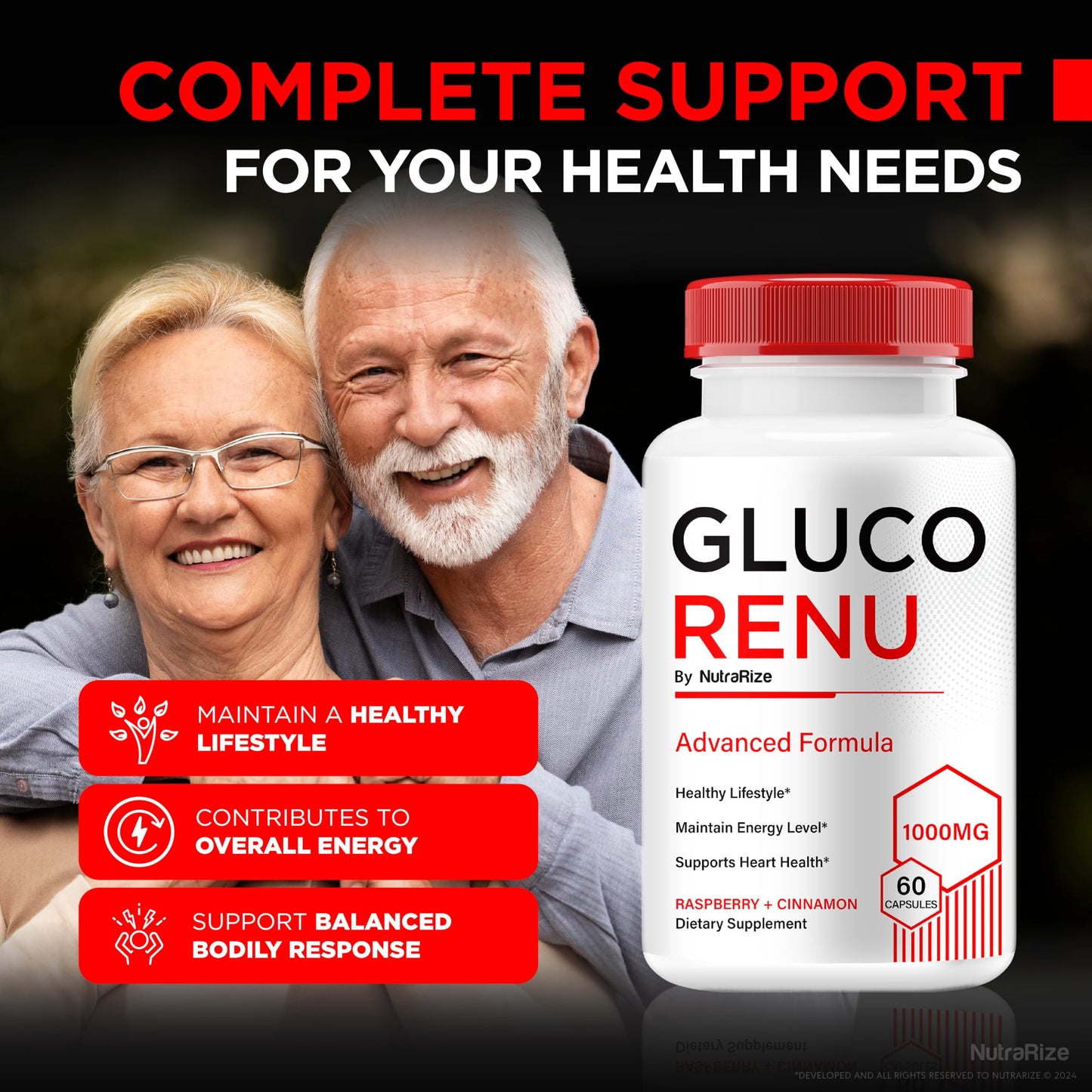 (2 Pack) Gluco Renu Capsules, Official GlucoRenu Pills, Natural Support For Healthy Levels, Circulation and Balance, Premium Formula Blood Vessel Cleaner, GlucoReNu Glyco Optimizer (120 Capsules)