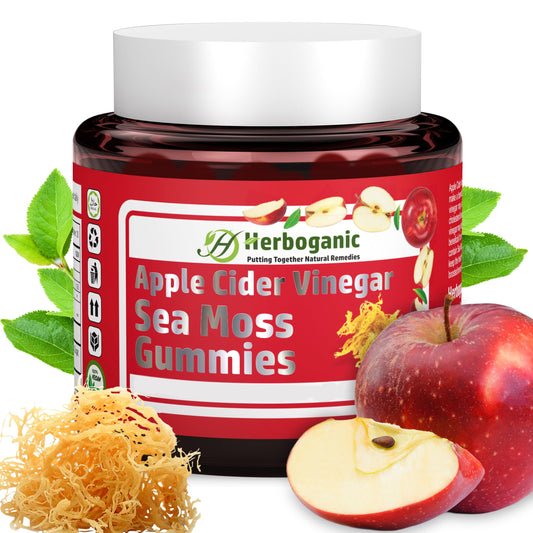 HERBOGANIC Apple Cider Gummies, 60 Gummies for Your Over All Health and Wellness