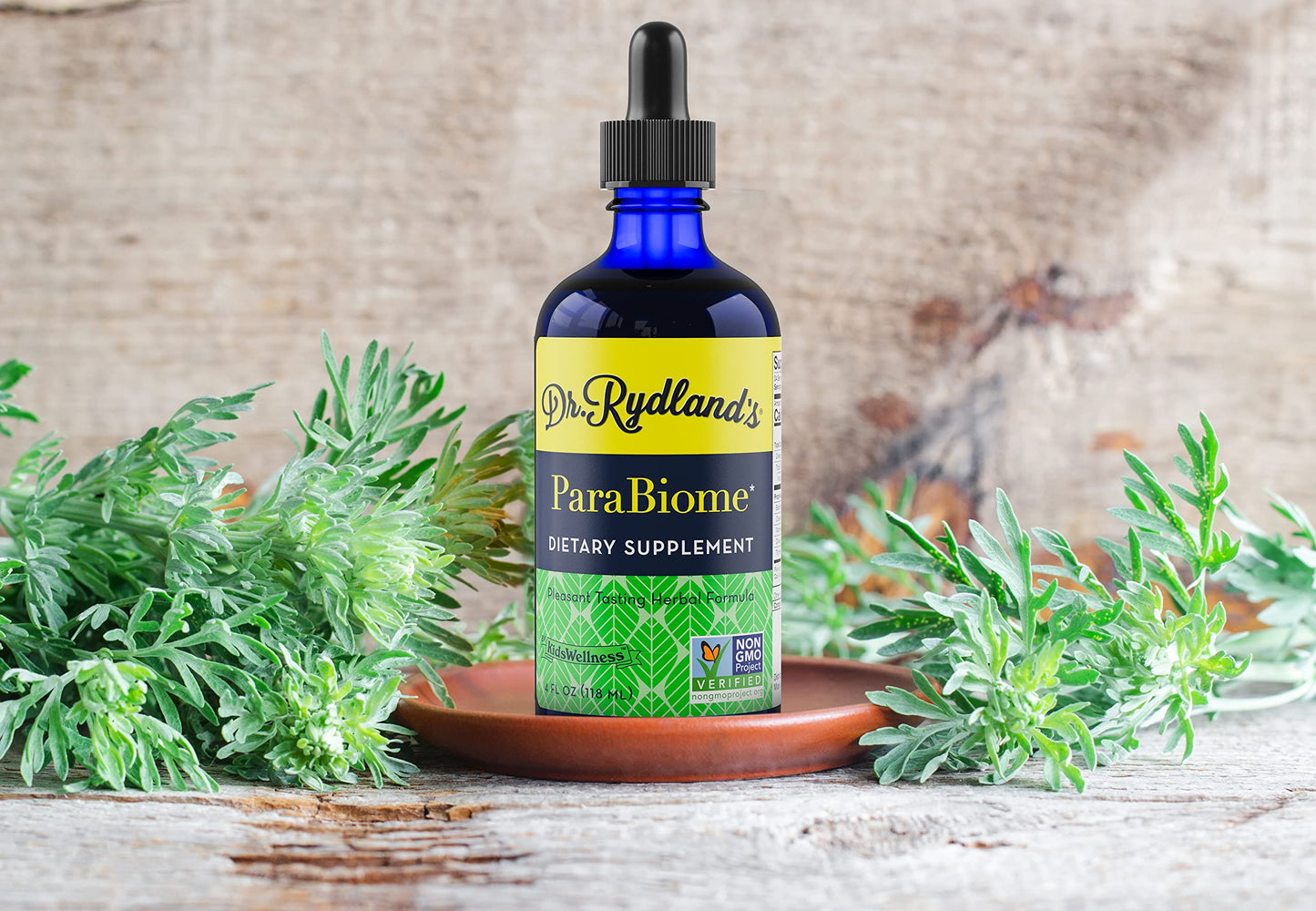 Dr. Rydland's Herbal Supplement | Created by KidsWellness, Effective on Adults & Children | ParaBiome Advanced Cleanse and Digestive Support | Made with Black Walnut, Clove, Wormwood | 4 Ounce Bottle