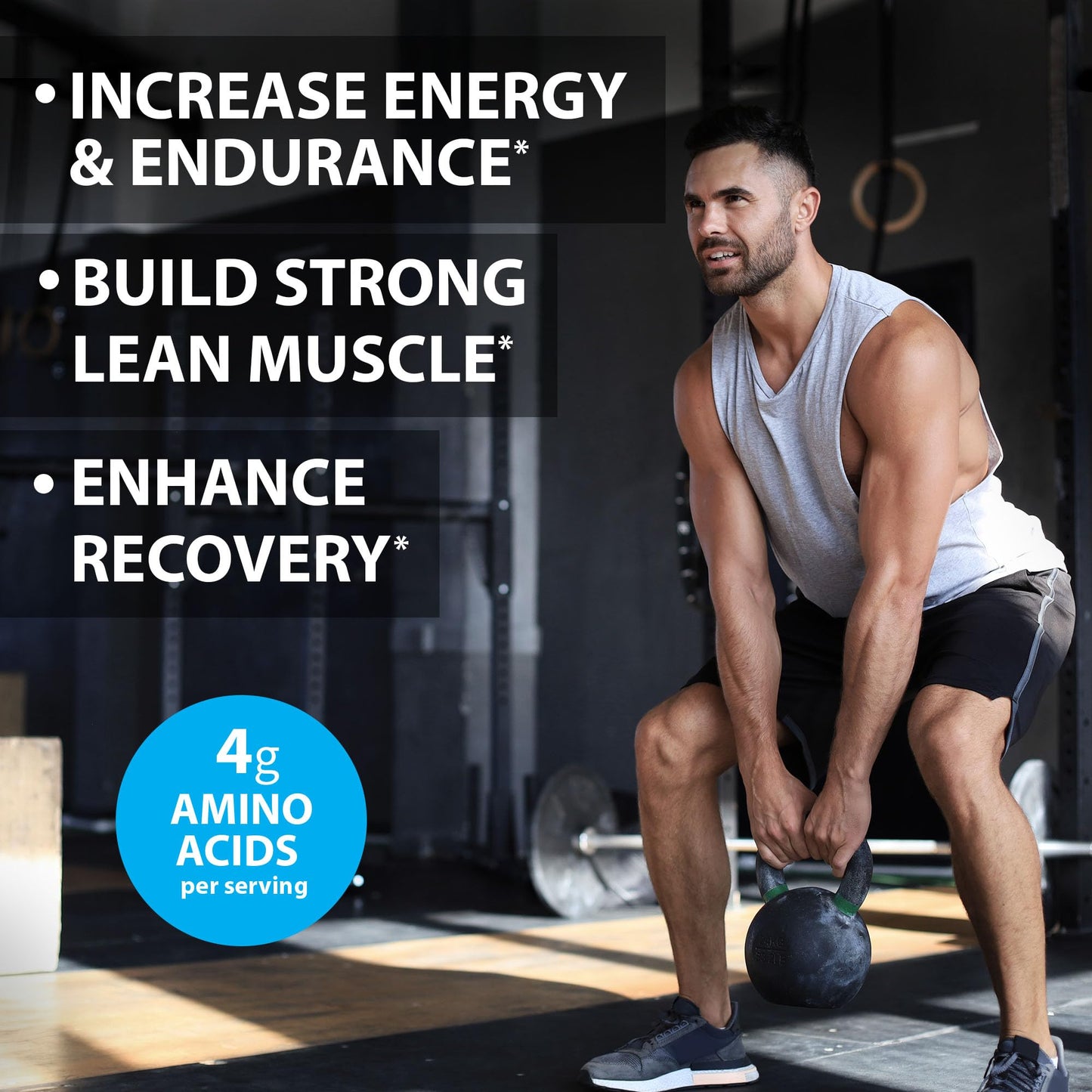 Ultimate Amino Complex Supplement (Citrus Flavor, 30 servings, 4g each) All 9 EAAs & BCAAs (L-Leucine, L-Isoleucine & L-Valine) Essential Amino Acid Powder for Women & Men for Energy & Muscle Recovery