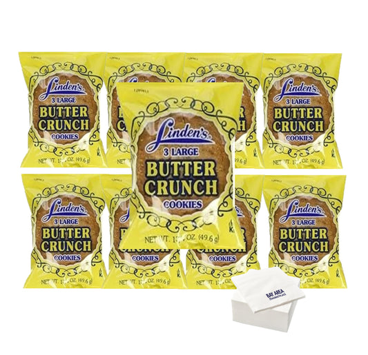 Lindens Butter Crunch Cookies 3 Large Cookies Pack of 8