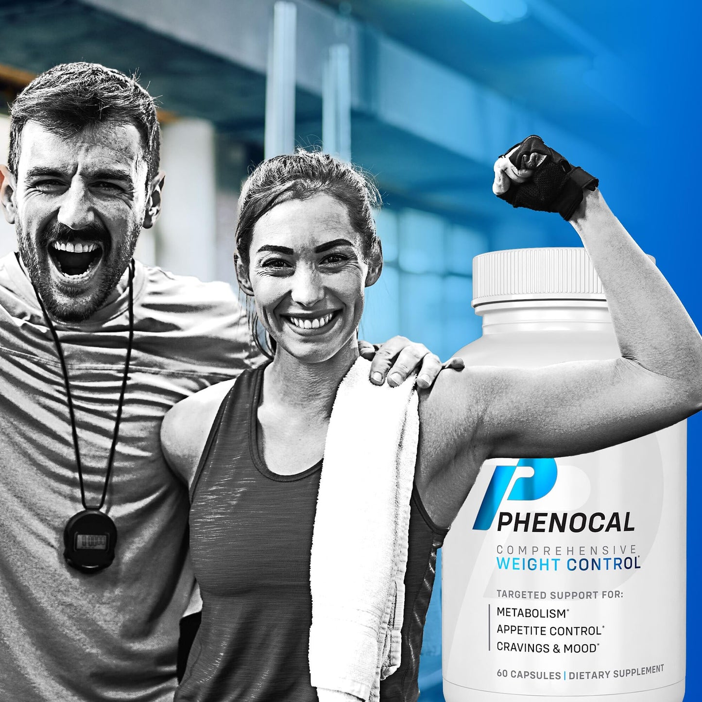 Phenocal Metabolism Supplement with Berberine, Green Tea, Saffron, 5-HTP, Glucomannan & L-Tyrosine - Designed to Support Metabolism, Appetite Control, Cravings & Mood - 60 Capsules (Pack of 1)