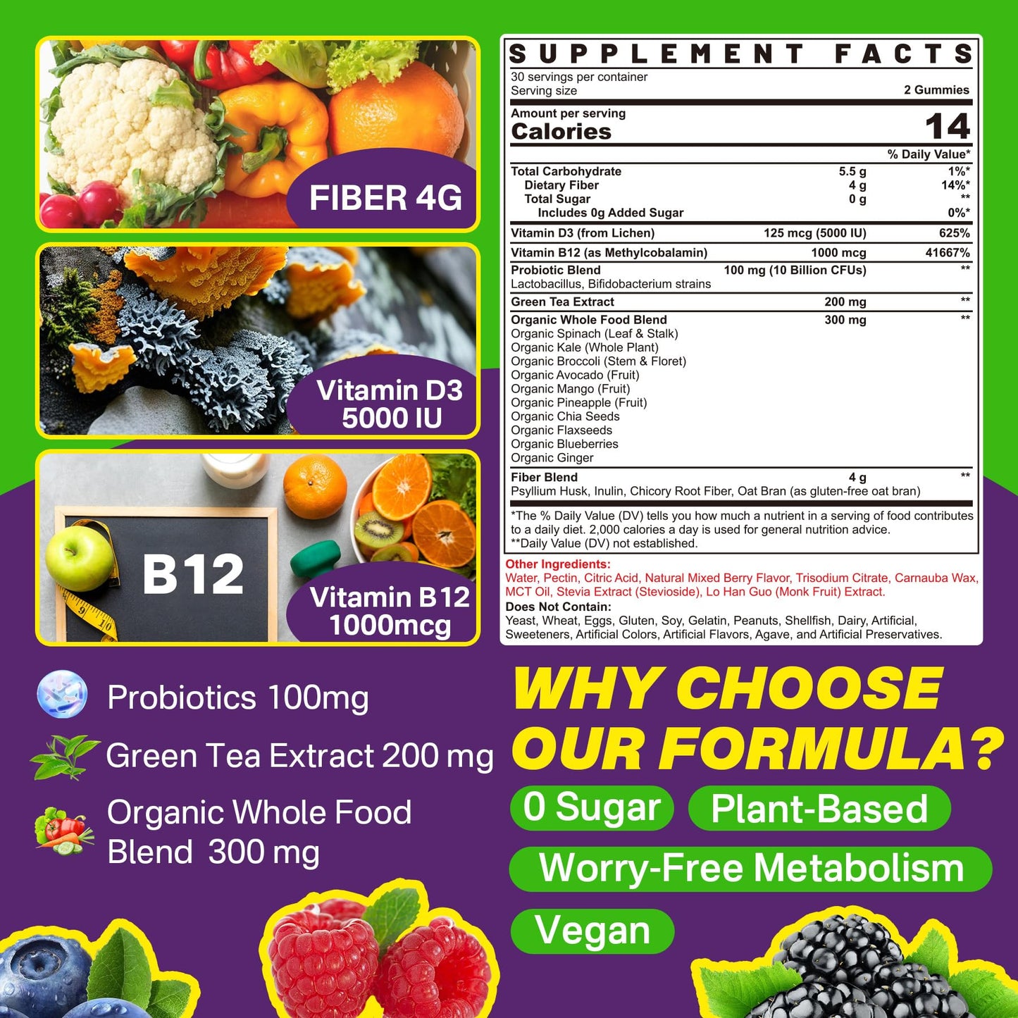 LILICARE Fiber Gummies for Adults