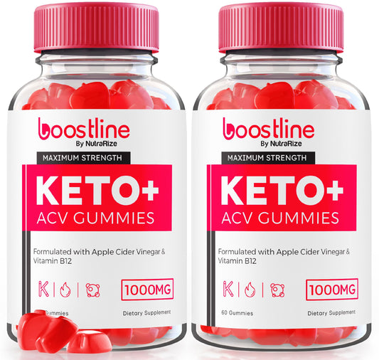 (2 Pack) Boostline Keto ACV Gummies, Boostline Keto Plus ACV Gummies Advanced Formula, Boost line Keto Apple Cider Vinegar 1000MG Gummy, Maximum Strength Gomitas Reviews (120 Gummies)