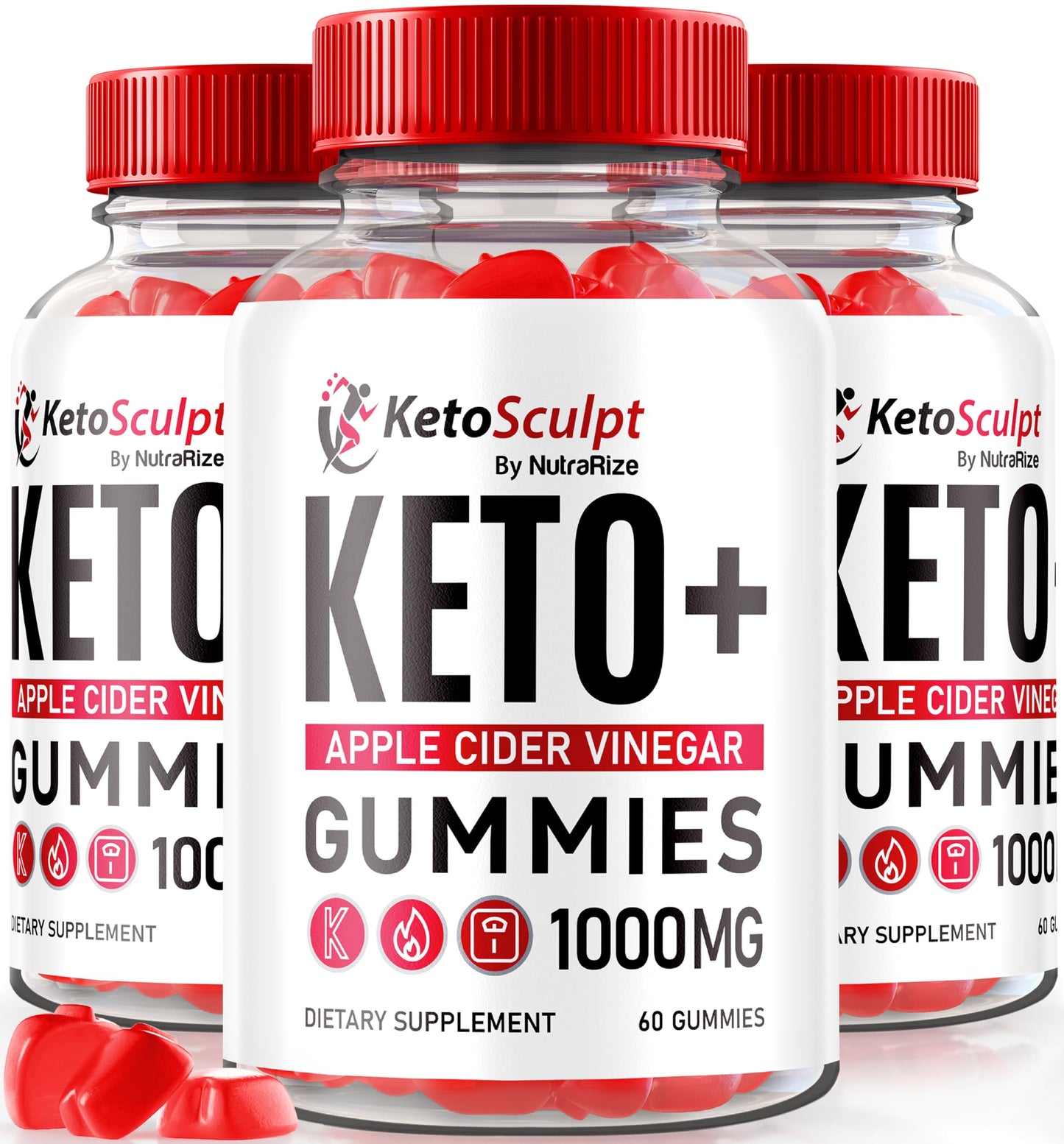 (3 Pack) Ketosculpt Gummies, Keto Sculpt ACV Gummies, All Natural Apple Cider Vinegar, Official Formula for Weight Loss Support, Premium Keto+ACV Gomitas Reviews (180 Gummies)