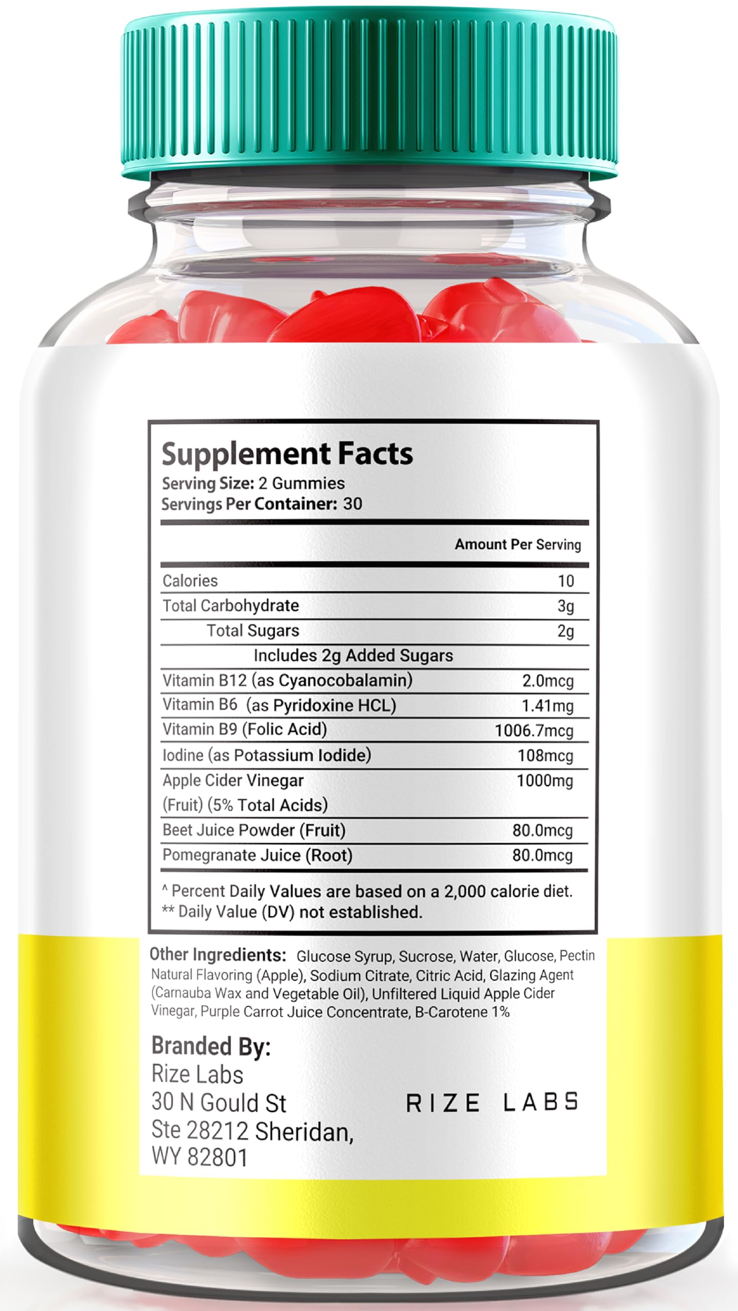 rize labs - Speedy Extreme Keto Plus ACV Gummy for Advanced Weight Loss with Apple Cider Vinegar 2000mg Supplement (120 Gummies)