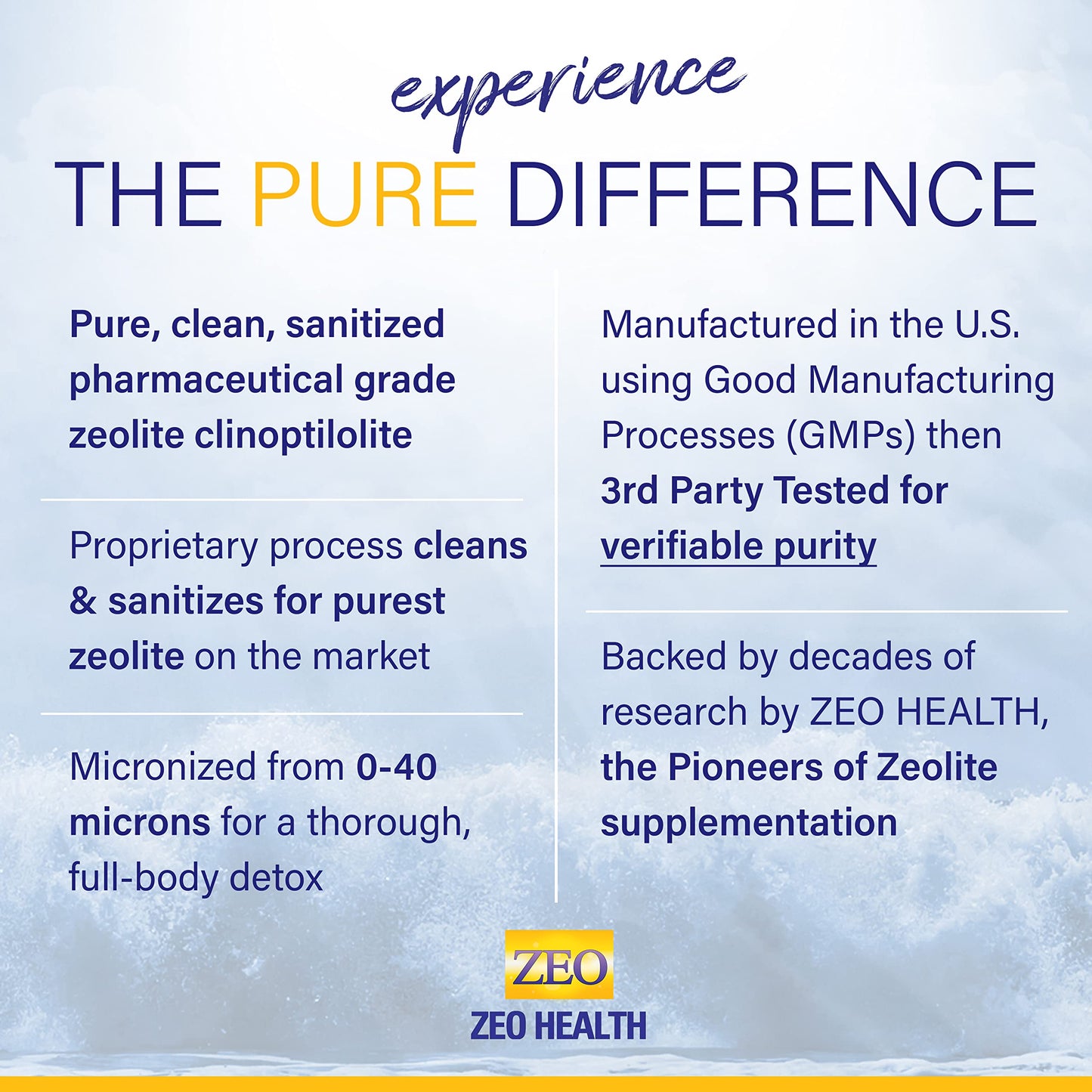 Zeolite Pure | Full Body Detox Cleanse for Women, Men, Adults | Supports Energy, Gut Health, Mental Clarity, & Optimal Inflammation Response | The Original Zeolite Powder (400 Servings)