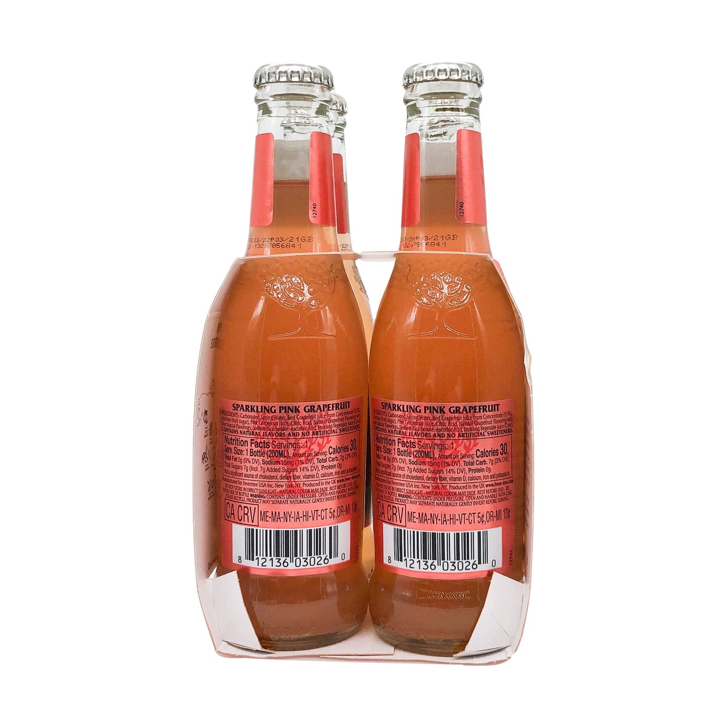 FEVERTREE Sparkling Pink Grapefruit Mixer 68 Fl Oz Pack of 4