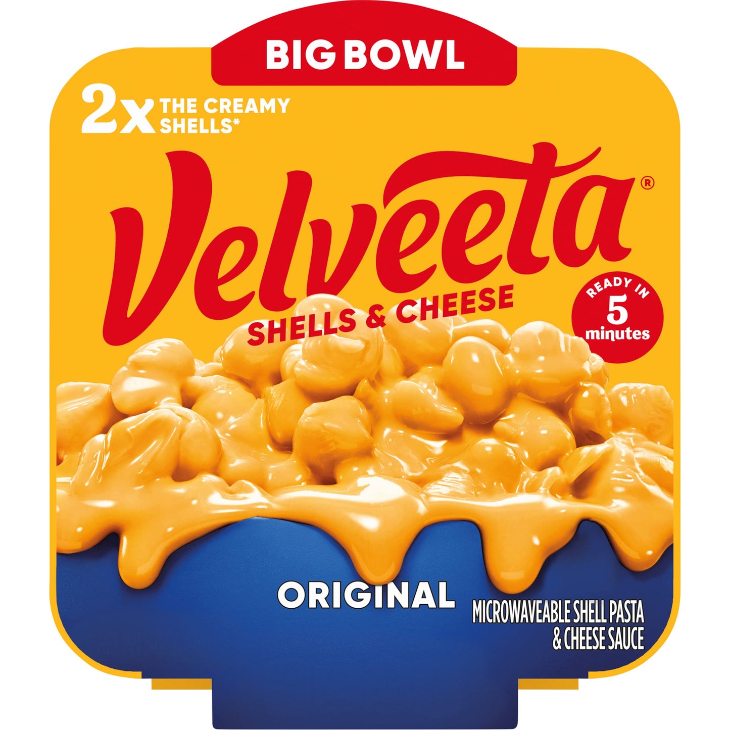 Velveeta Original Shells  Cheese 5 oz Microwavable Bowl