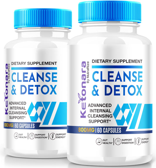 (2 Pack) Ketonara Capsules, Ketonara for Advanced Weight Loss, Internal Cleansing Support, All-Natural Pills for Targeting Belly Fat, Ketonara Cleanse + Detox, Keto Nara Pastillas (120 Capsules)