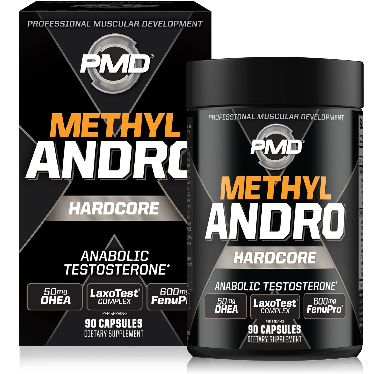 PMD Sports Methyl Andro with DHEA Amplifies Testosterone for Lean Muscle Growth and Strength Gains-Weightlifting and Workout Performance-Dietary Supplement (90 Vegetarian Capsules)