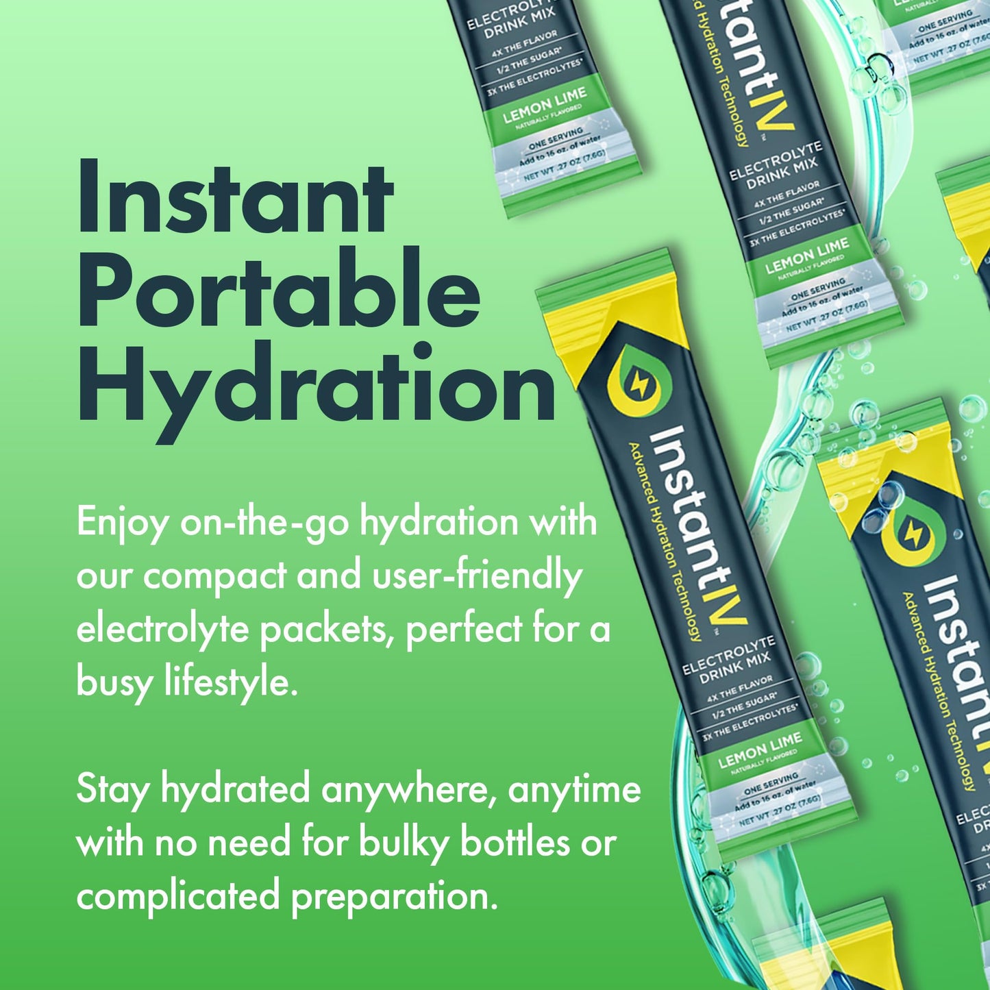 Electrolytes Powder - 3X Electrolytes,1/2 Sugar with Vitamin C, B3, B6, Electrolytes Powder Packets for Hydration, Recovery & Immunity, Vegan & Gluten Free | Lemon Lime - 12 Packets