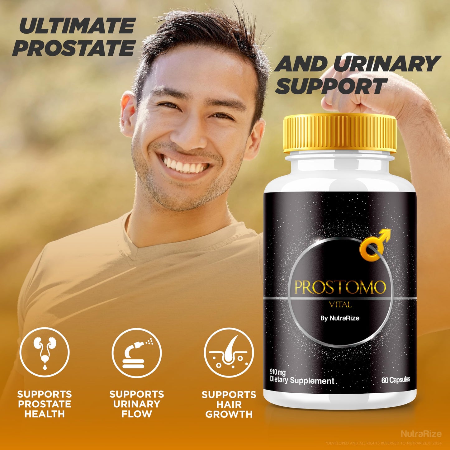 (5 Pack) Prostomo Capsules - Official Formula to Support Prostate Heath, All Natural Supplement to Regain Control & Achieve Overall Wellness, Premium Pros Tomo Pills Review (300 Capsules)