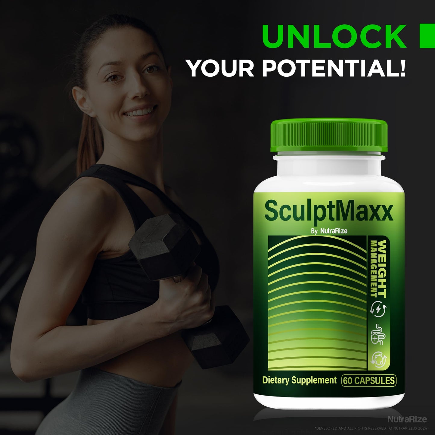 (3 Pack) SculptMaxx Capsules, Official Sculpt Maxx Pills, Powerful Blend to help Achieve your Ideal Body Shape, All-Natural Support for your Fitness Journey, Sculpt Max Pastillas Review (180 Capsules)