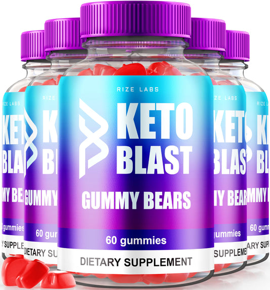 rize labs - Keto Blast Gummy Bears ACV Gummies Advanced Weight Loss Formula (Pack of 5) (300 Gummies)