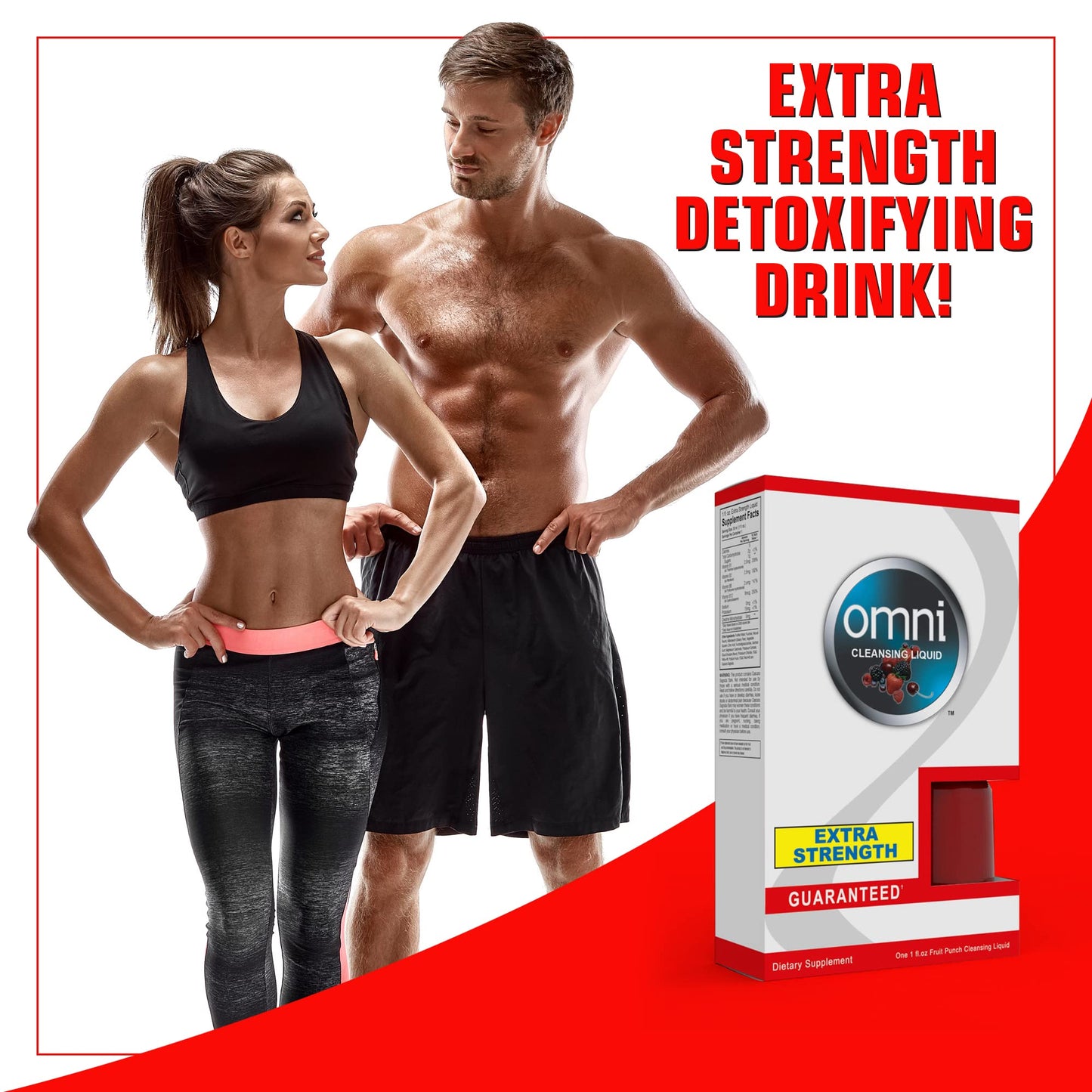 Wellgenix Omni Herbal Cleanse Detox Drink - 1oz Fruit Punch Flavor - Detox Cleanse - Quick One Hour Detox Drink - Flush Your System of Toxins for a Full Body Detox Cleanse