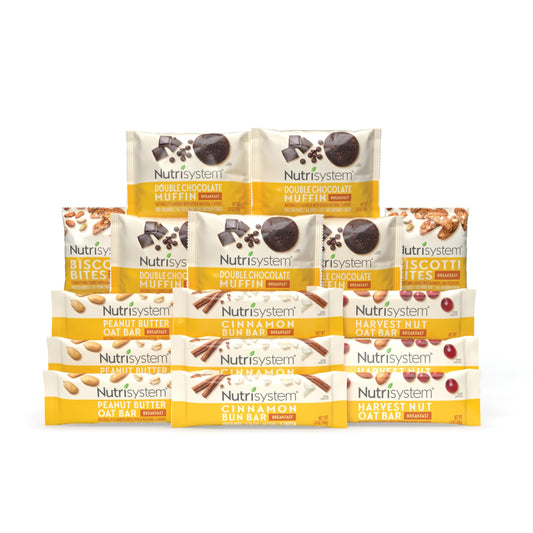 Nutrisystem OnTheGo Breakfast Bars Muffins and Biscotti Helps Support Weight Loss  16 Count
