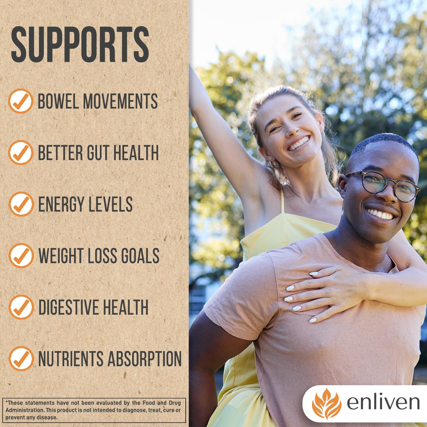 enliven 15-Day Colon Cleanse for Weight Loss & Digestive Health | Natural Blend of Herbs & Probiotics | Non-GMO | Made in USA (60 Capsules)