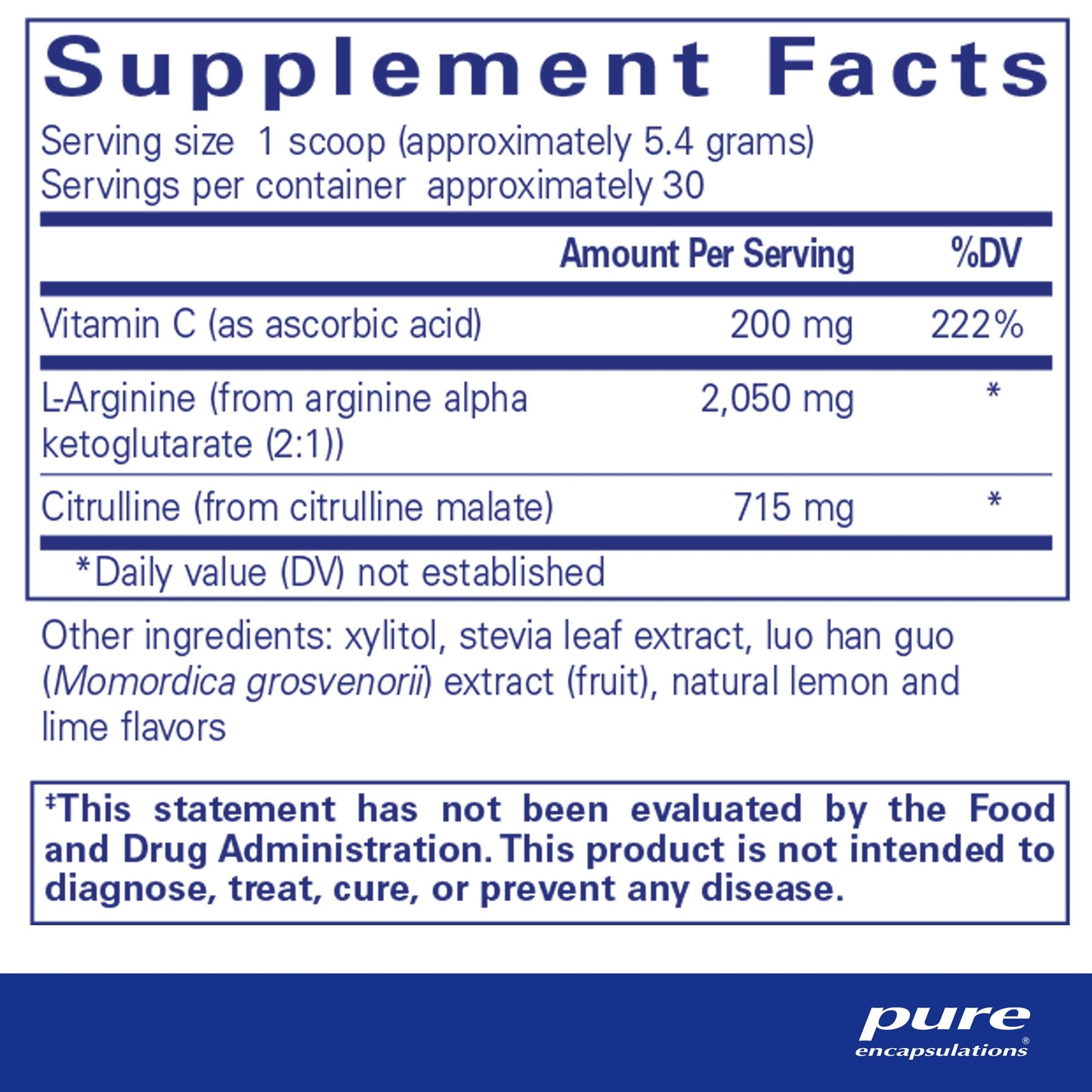 Pure Encapsulations Nitric Oxide Support | Supports Healthy Oxygen Circulation and Promotes Energy Production Within Muscles | 5.7 Ounces