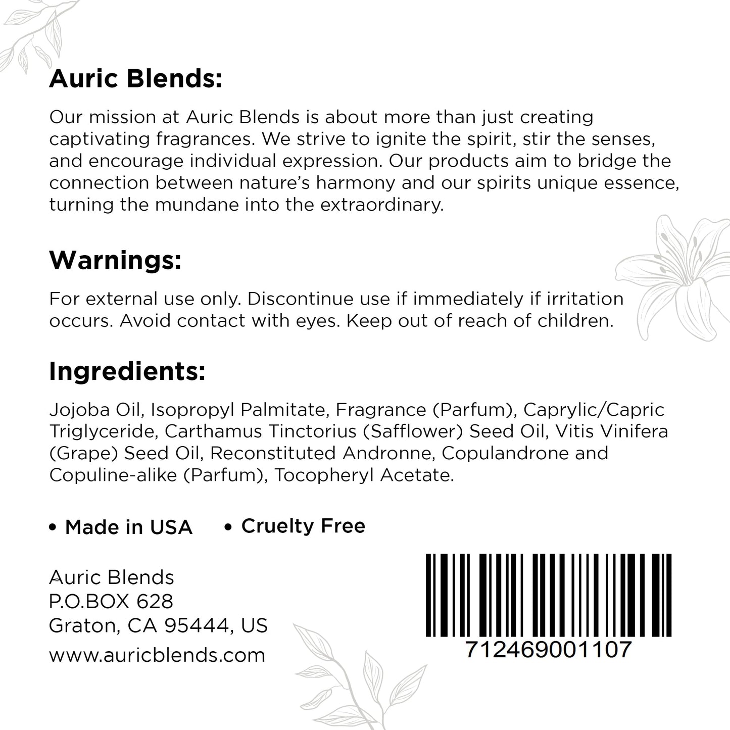 Auric Blends - Egyptian Goddess Body Oil - Roll-On Perfume - 2 Pack