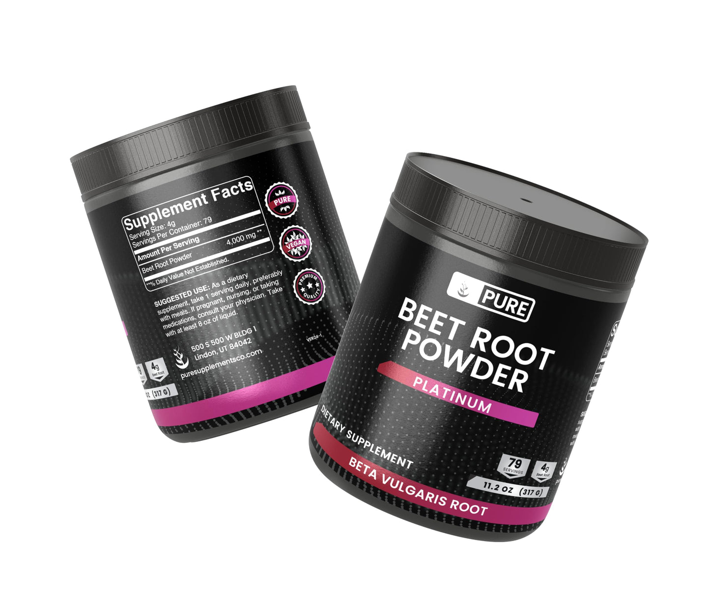 Pure Beet Root Powder, 11.2 oz, Nitric Oxide, Always Pure