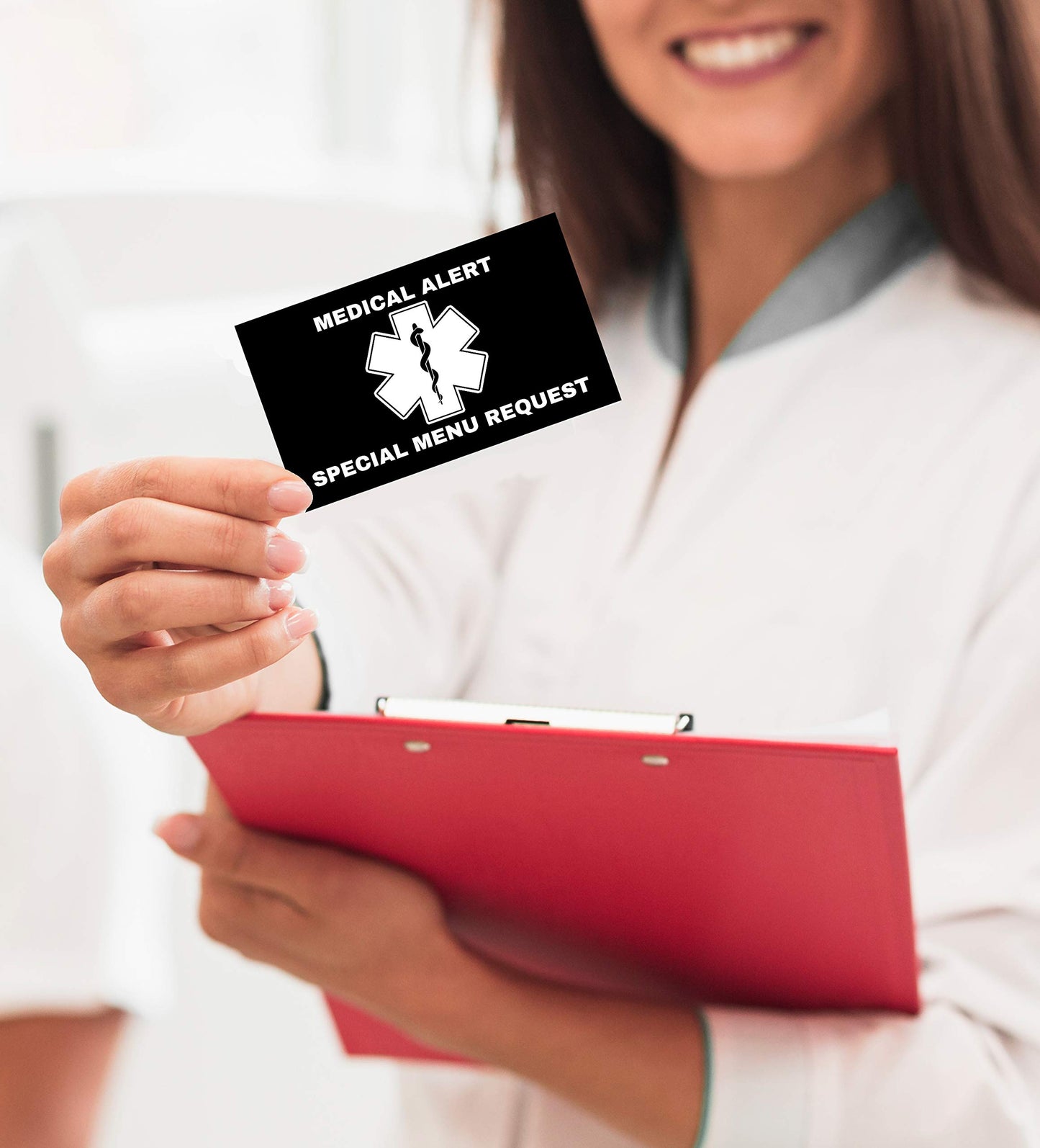 Weight Loss Surgery (WLS) Cards (2-Pack) Signed Bariatric Surgery Wallet Card (wls-100-v2) (Black)