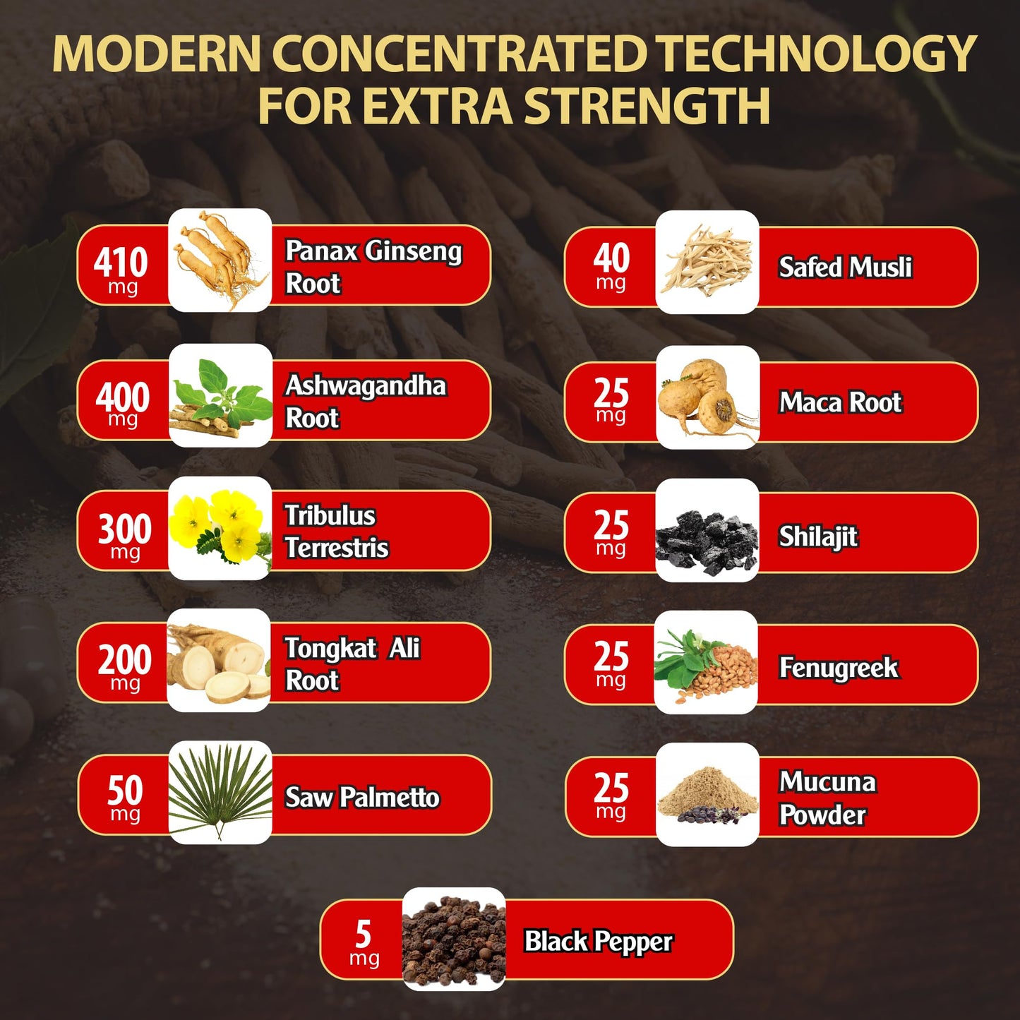 2 Packs 60 Capsules - Testosterone Booster for Men, Muscle Build, Energy & Endurance Support - 11 Herbs Combined with Ginseng, Ashwagandha, Tribulus & More