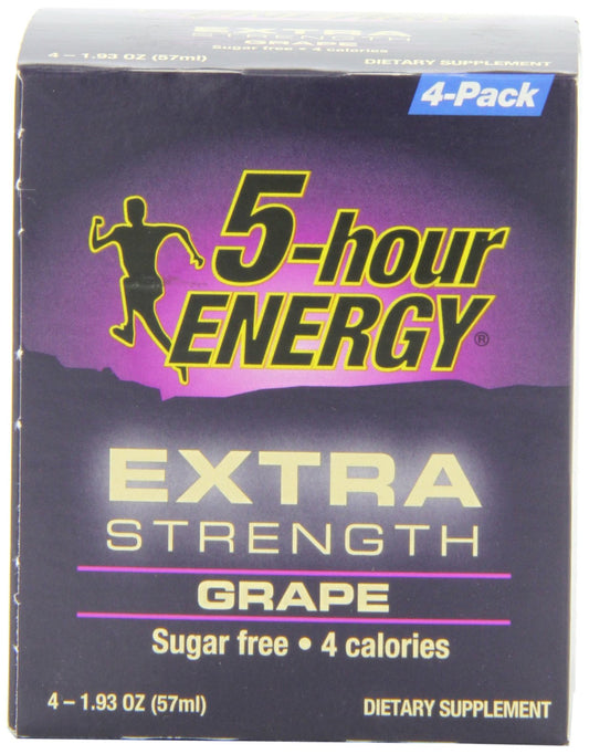 5 Hour Energy Extra Strength Shot Grape 4 Count