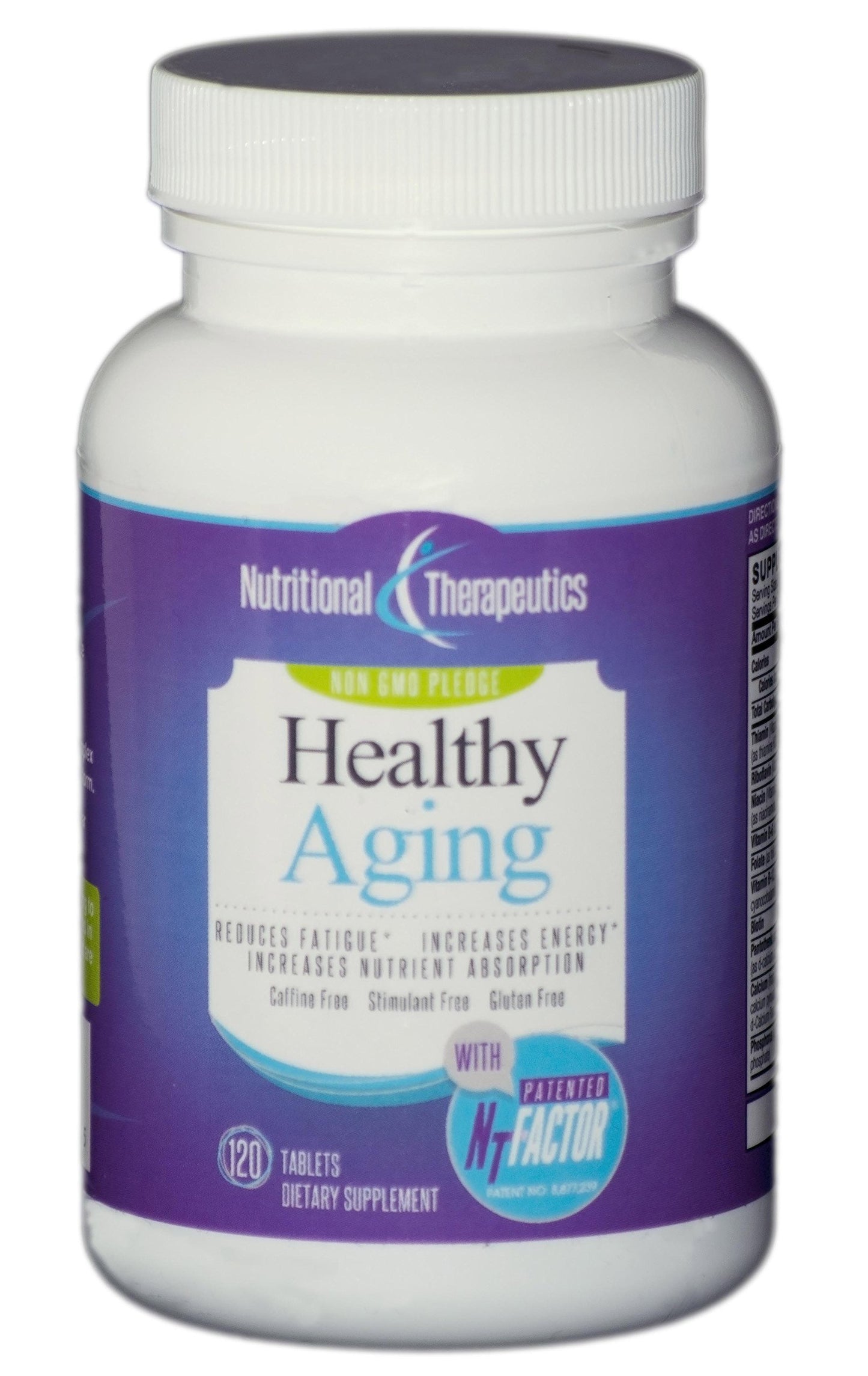 Healthy Aging with NTFactor®, 120 Tablets - Youthful Vibrancy, Increased Energy, Improved Quality of Life by NTI Nutritional Therapeutics Inc.