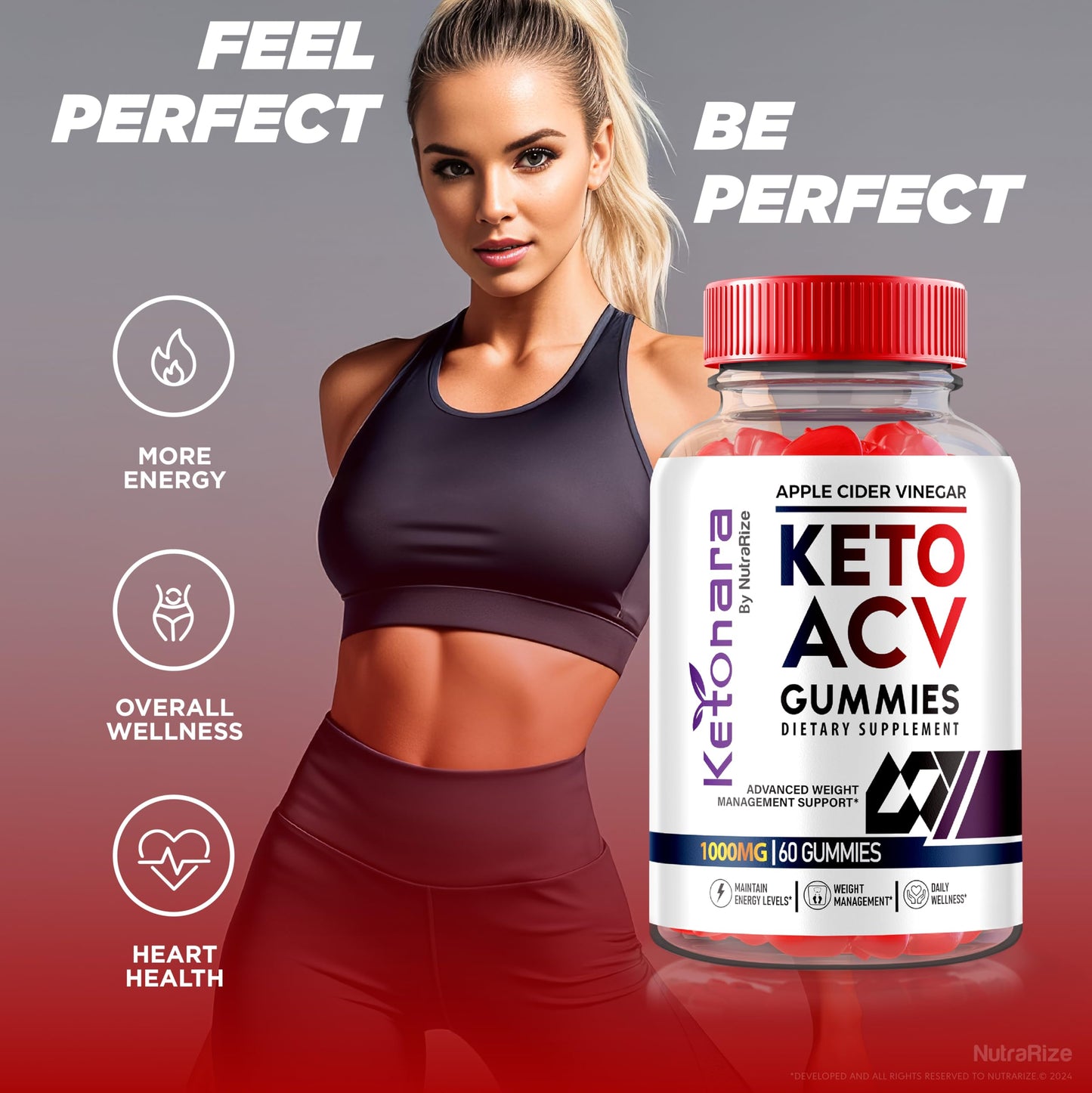 (2 Pack) Ketonara Keto ACV Gummies, Ketonara ACV Keto Formula for Advanced Weight Loss, Ketonara Keto Plus ACV Dietary Supplement, Keto + ACV Gummy, Keto nara Gomitas Reviews (120 Gummies)