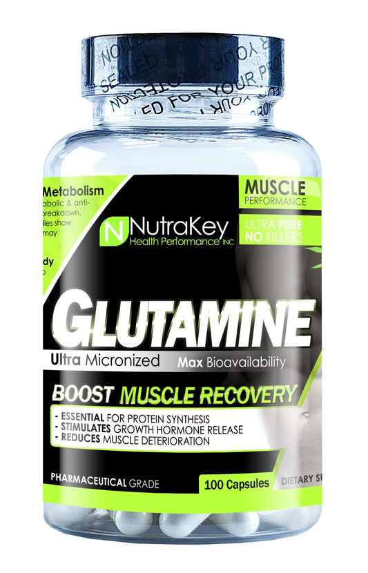 NutraKey Glutamine 900mg, 100 Count