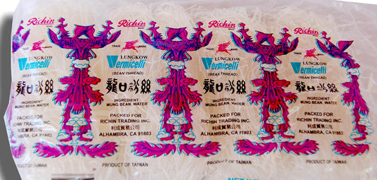 Lungkow Vermicelli Bean Thread Glass Noodles 8 ct 1056 oz300gm Non GMO Product of Taiwan