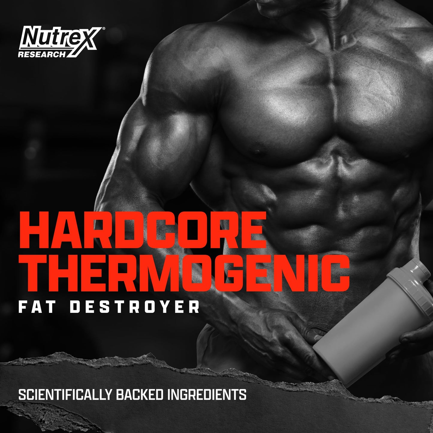 Nutrex Research Lipo-6 Hardcore Supplement, Supports Metabolism & Energy, Dietary Capsules - 60 Count