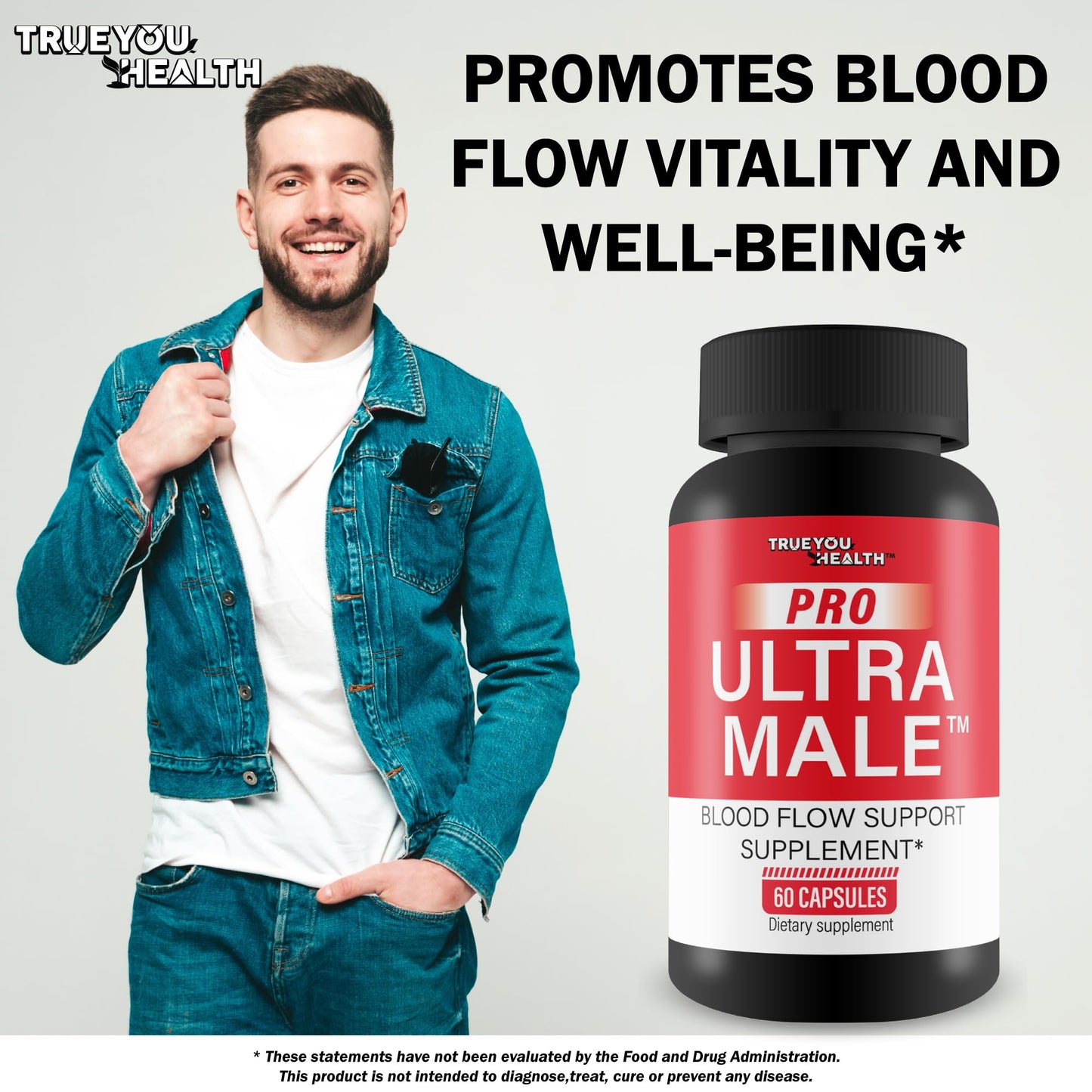 Pro Ultra Male - Our Best Blood Flow Support Supplement - Advanced Blood Flow Pills Male Blood Flow Capsules - Men Blood Flow - Blood Circulation Supplements for Men Help Blood Flow Boost Circulation
