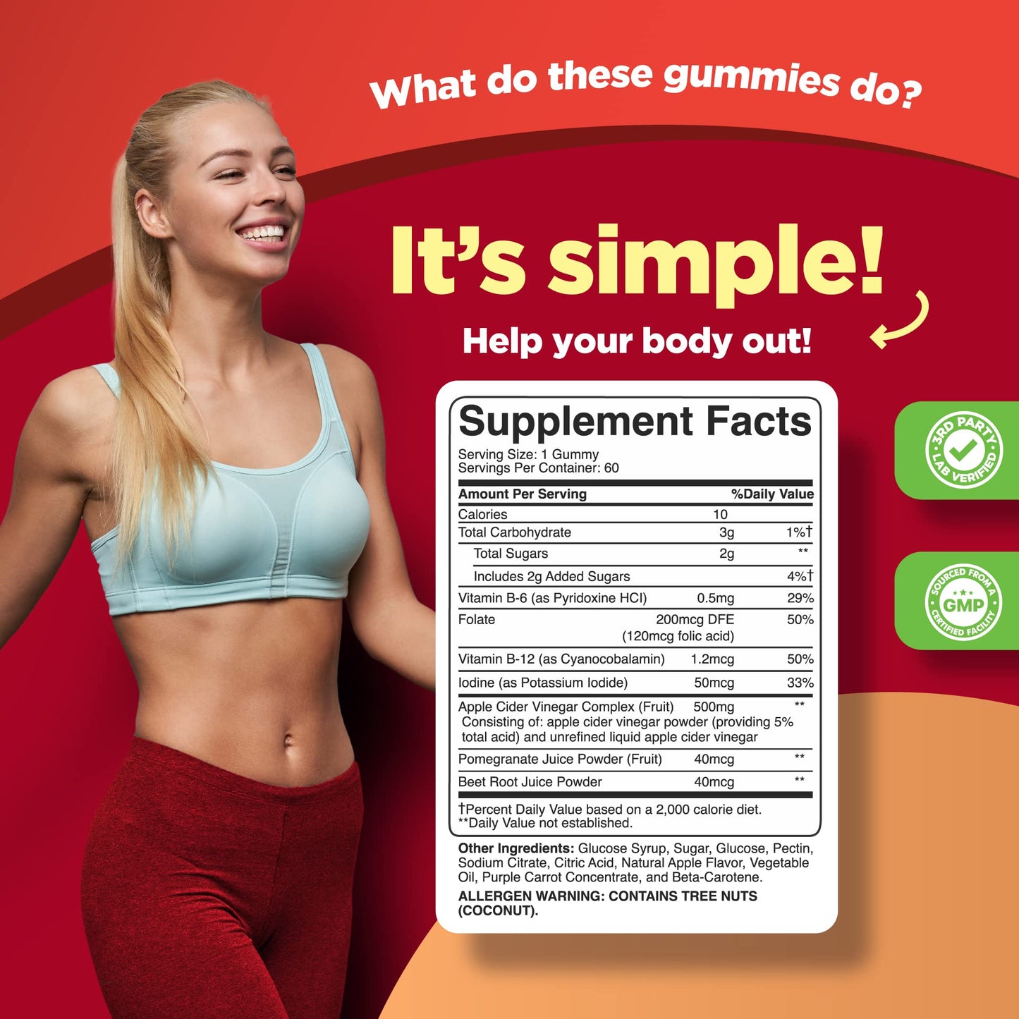 Apple Cider Vinegar Gummies with the Mother - ACV Gummies with Mother for Adults for Immune Support Digestion Gut Health and Energy Support Supplement - Apple Cider Vinegar Gummy Vitamins for Adults