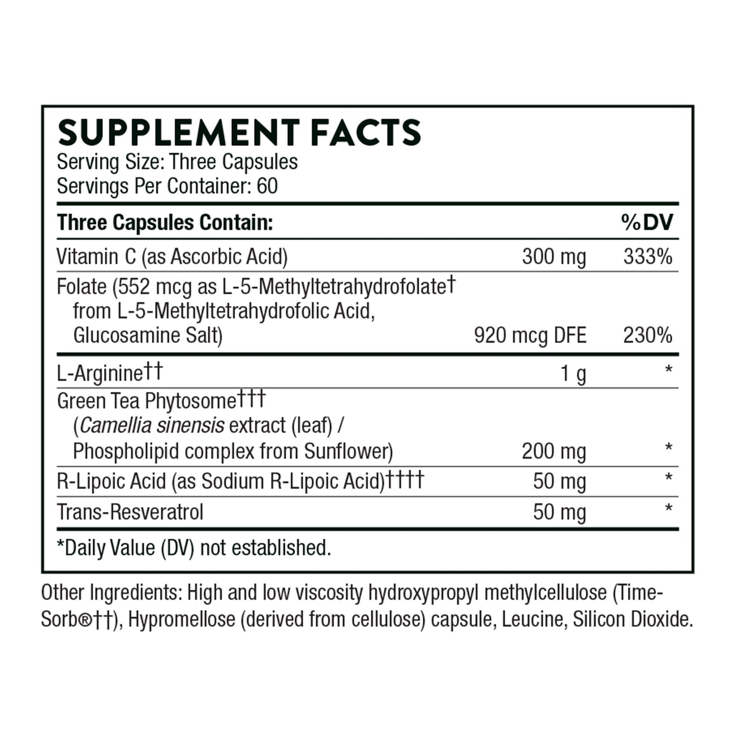 THORNE L-Arginine Plus (Formerly Perfusia Plus) - Sustained-Release Cofactors to Support Heart Function, Nitric Oxide Production & Optimal Blood Flow* - 180 Capsules